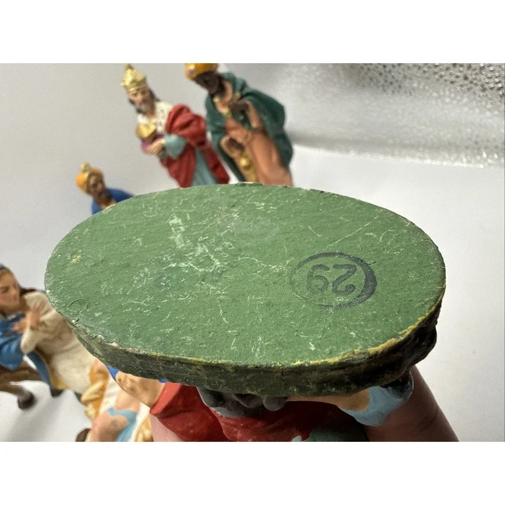 Nativity Christmas SET Of 1O Figures ITALY 2.5